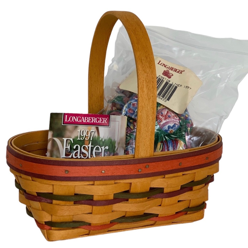 1997 Small Easter Basket, Liner & Protector Combo